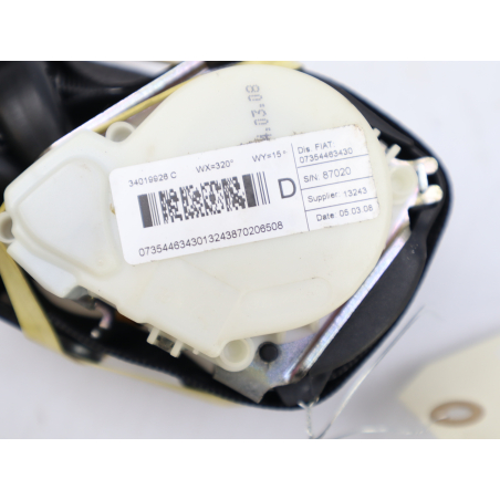 Ceinture arrière gauche occasion FIAT BRAVO II Phase 1 - 1.6 DT MULTIJET 16v 105ch