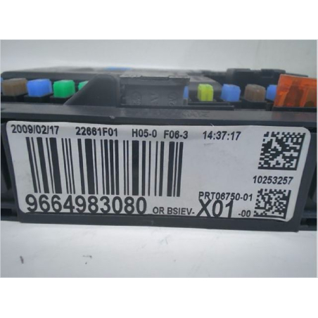 Platine fusible habitacle (BSI) occasion PEUGEOT 207 Phase 1 - 1.4 HDI 70ch