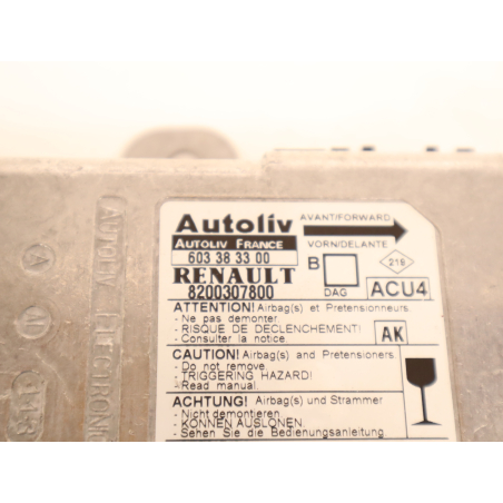 Boitier pyrotechnique occasion RENAULT MEGANE II Phase 1 - 1.9 DCI 120ch