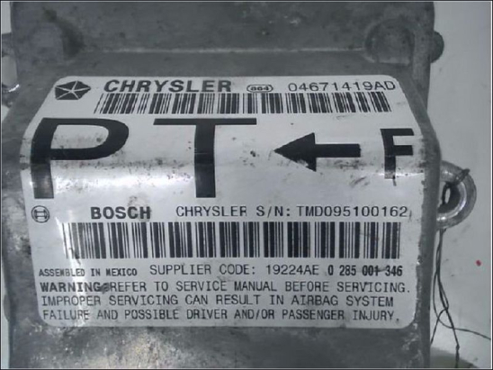 Boitier pyrotechnique occasion CHRYSLER PT CRUISER Phase 1 - 2.0 141ch