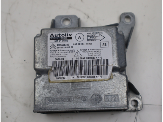 Boitier pyrotechnique occasion CITROEN BERLINGO II Phase 1 - 1.6 HDI 16v 90ch