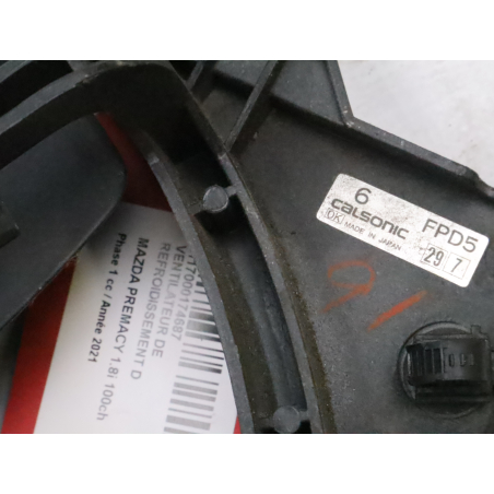 Ventilateur de refroidissement D occasion MAZDA PREMACY Phase 1 - 1.8i 100ch