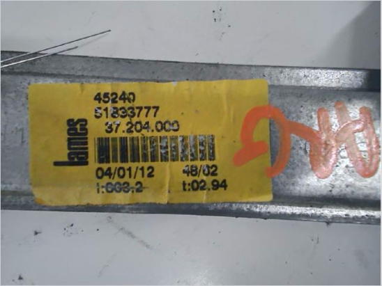 Mecanisme+moteur leve-glace arg occasion LANCIA YPSILON V phase 1 - 1.2i 69ch