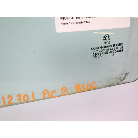 Glace porte av g occasion PEUGEOT 307 Phase 1 - 2.0 HDI 16v 136ch