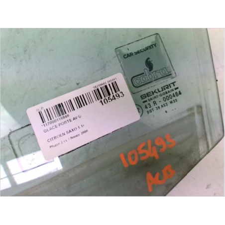 Glace porte av g occasion CITROEN SAXO Phase 2 - 1.1i