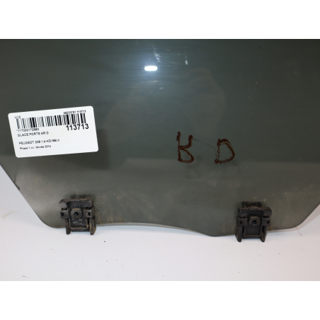 Glace porte ar d occasion PEUGEOT 208 Phase 1 - 1.4 HDI 68ch