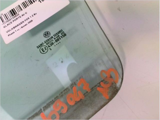 Glace porte av g occasion VOLKSWAGEN FOX Phase 1 - 1.2 6v 55ch