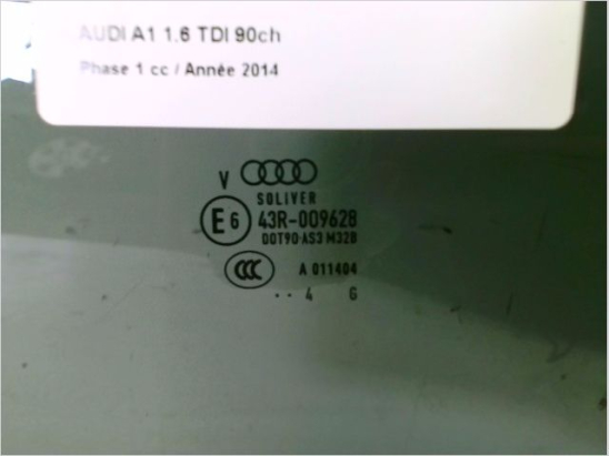 Glace porte ar g occasion AUDI A1 Phase 1 - 1.6 TDI 90ch