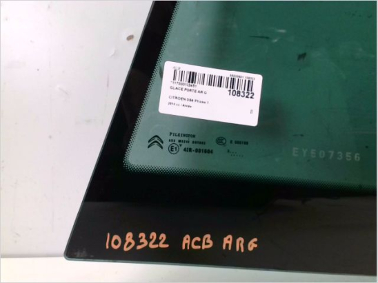 Glace porte ar g occasion CITROEN DS4 Phase 1 - 1.6 THP 160ch