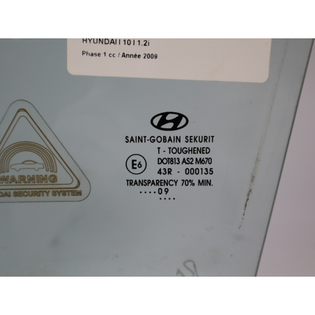 Glace porte av g occasion HYUNDAI I 10 I Phase 1 - 1.2i
