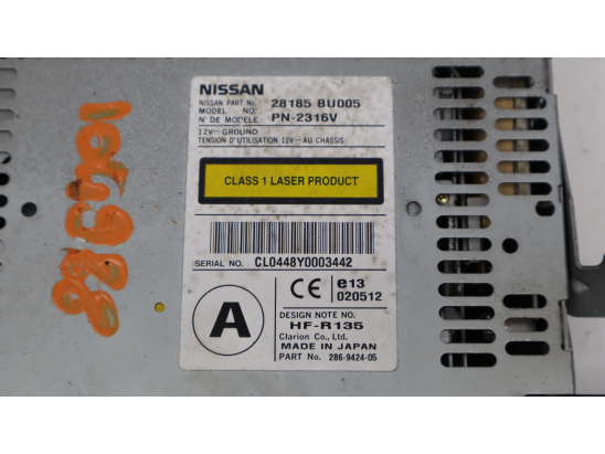 Autoradio occasion NISSAN ALMERA TINO Phase 1 - 2.2 VDI