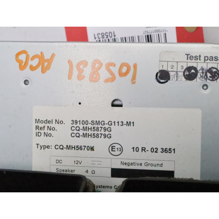 Autoradio occasion HONDA CIVIC VII phase 2 - 2.2i CDTi 140ch