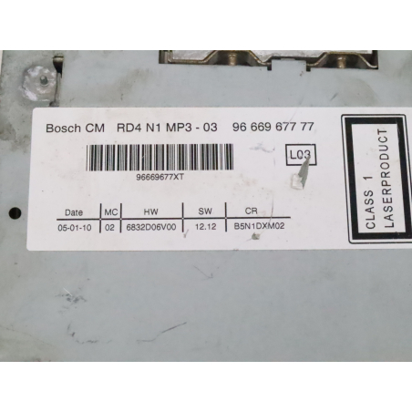 Autoradio occasion CITROEN C4 I Phase 2 - 1.6 HDI 92ch