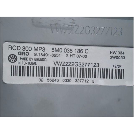 Autoradio occasion VOLKSWAGEN GOLF PLUS Phase 1 - 1.9 TDI 105ch