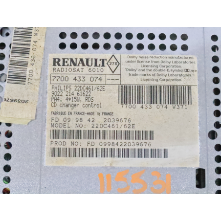 Autoradio occasion RENAULT LAGUNA I Phase 2 - 1.9 DTI