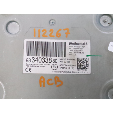 Autoradio occasion CITROEN C4 CACTUS Phase 2 - 1.2i PureTech 12V 110ch