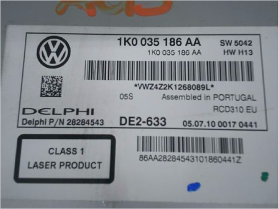 Autoradio occasion VOLKSWAGEN GOLF VI Phase 1 - 2.0 TSI 210ch