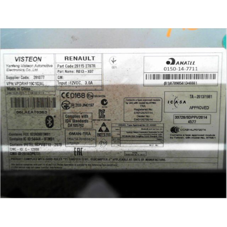 Autoradio occasion RENAULT TWINGO III Phase 1 - 1.0i 70ch