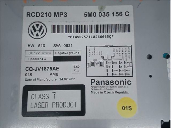 Autoradio occasion VOLKSWAGEN POLO V Phase 1 - 1.2 TDI 75ch