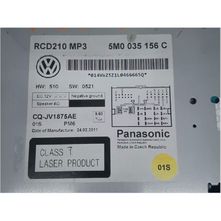 Autoradio occasion VOLKSWAGEN POLO V Phase 1 - 1.2 TDI 75ch