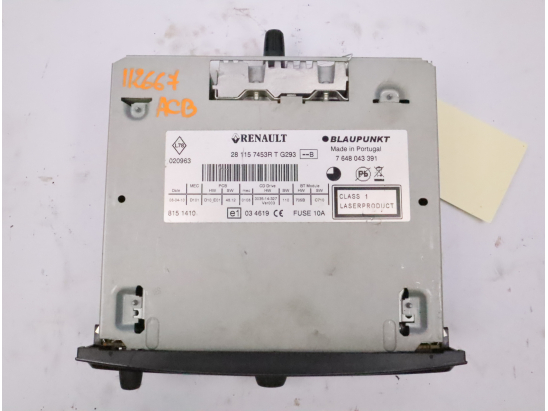 Autoradio occasion RENAULT CLIO III phase 2 ESTATE - 1.5 DCI 85ch