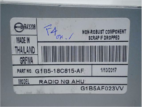 Autoradio occasion FORD KA + Phase 1 - 1.2i 85ch