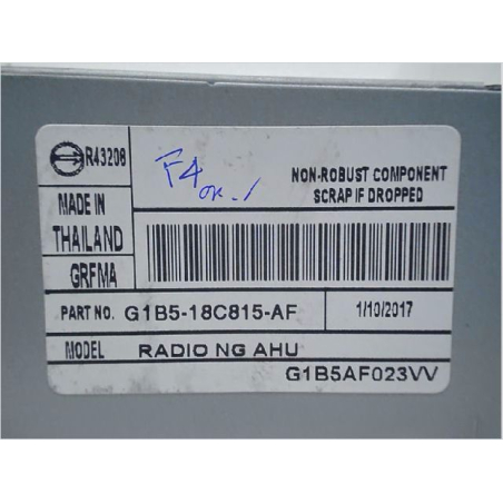 Autoradio occasion FORD KA + Phase 1 - 1.2i 85ch