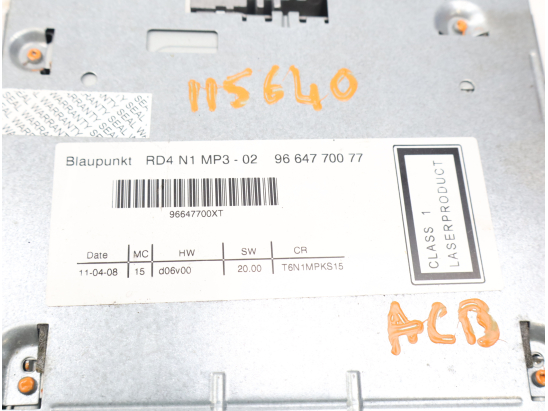 Autoradio occasion PEUGEOT 307 Phase 2 SW - 1.6 HDI 90ch