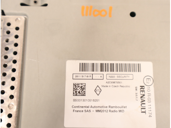 Autoradio occasion RENAULT CAPTUR Phase 1 - 1.5 DCI 90ch