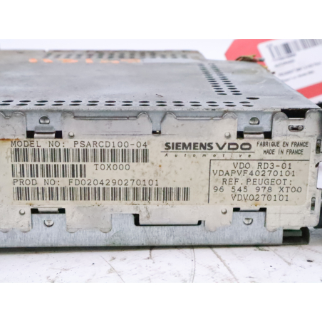 Autoradio occasion PEUGEOT 206 Phase 1 - 1.4 HDI 70ch