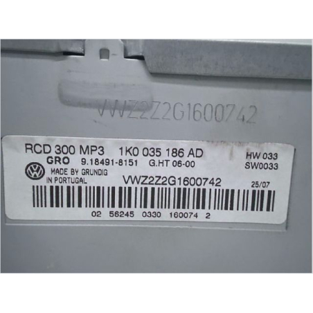 Autoradio occasion VOLKSWAGEN PASSAT V Phase 1 - 1.9 TDI 105ch