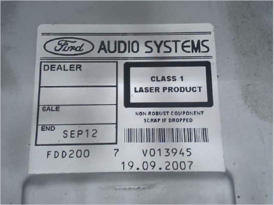 Autoradio occasion FORD CMAX I Phase 2 - 2.0 TDCi 136ch