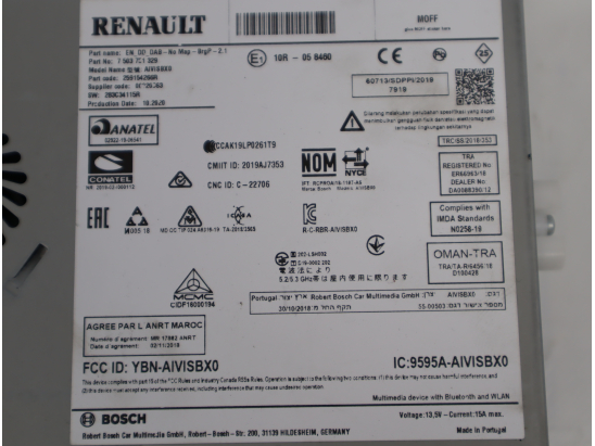 Autoradio occasion RENAULT TWINGO III Phase 2 - 0.9i 95ch