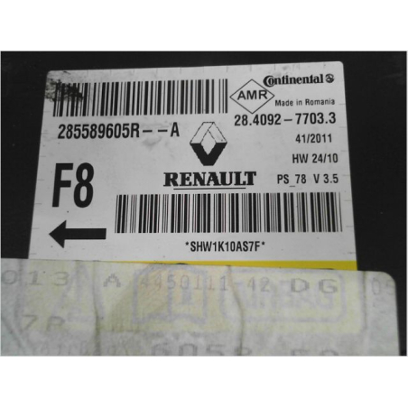 Boitier pyrotechnique occasion RENAULT SCENIC III Phase 1 - 1.5 DCI 110ch