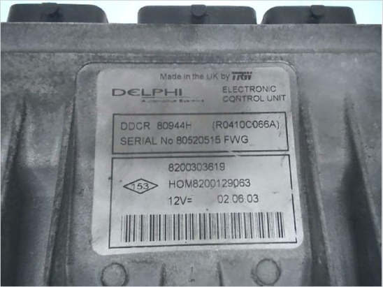 Calculateur moteur occasion RENAULT CLIO II Phase 2 - 1.5 DCI 65ch