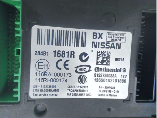 Platine fusible habitacle (BSI) occasion RENAULT KOLEOS I Phase 1 - 2.0 DCI 150ch