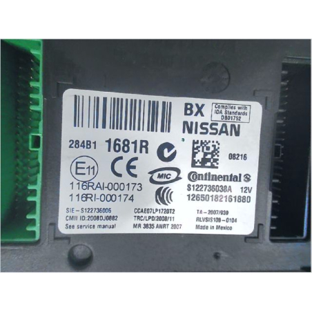 Platine fusible habitacle (BSI) occasion RENAULT KOLEOS I Phase 1 - 2.0 DCI 150ch