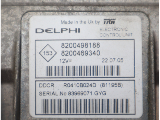 Calculateur moteur occasion RENAULT MEGANE II Phase 1 BREAK - 1.5 DCI 80ch