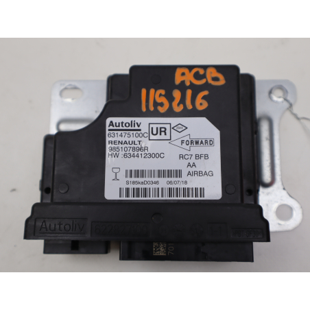 Boitier pyrotechnique occasion RENAULT MEGANE IV Phase 1 - 1.5 DCI 8v 110ch