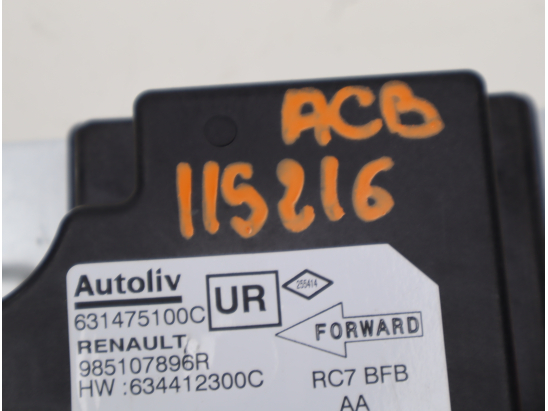 Boitier pyrotechnique occasion RENAULT MEGANE IV Phase 1 - 1.5 DCI 8v 110ch