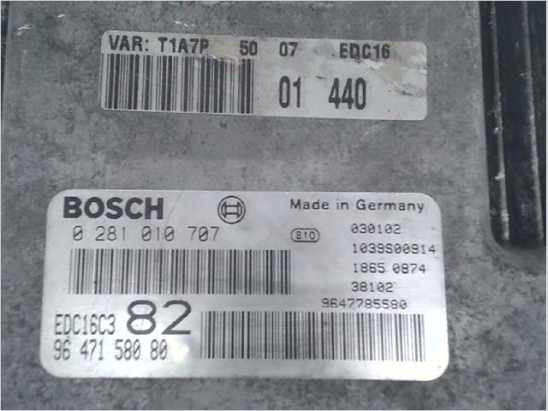 Calculateur moteur occasion PEUGEOT 206 Phase 1 - 1.4 HDI 70ch
