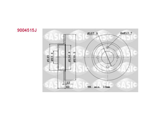 Jeu Disques Sasic 9004515J