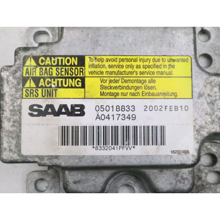 Boitier pyrotechnique occasion SAAB 9-3 I Phase 1 - 2.2 TID 125ch