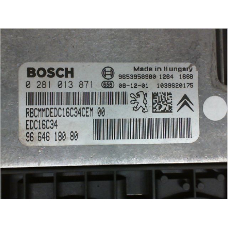 Calculateur moteur occasion PEUGEOT PARTNER II Phase 1 - 1.6 HDI 75ch