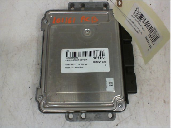 Calculateur moteur occasion CITROEN C3 I Phase 2 - 1.6 HDi 16v 92ch