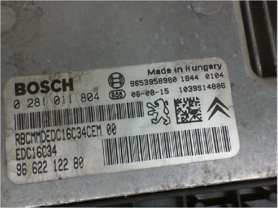 Calculateur moteur occasion CITROEN C3 I Phase 2 - 1.6 HDi 16v 92ch