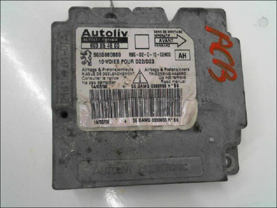 Boitier pyrotechnique occasion PEUGEOT 407 Phase 1 - 2.0 HDI 136ch