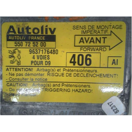 Boitier pyrotechnique occasion PEUGEOT 406 Phase 2 BREAK - 2.0 HDI 110ch