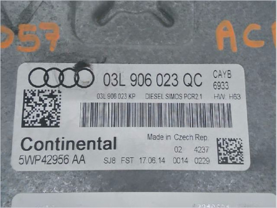 Calculateur moteur occasion AUDI A1 Phase 1 - 1.6 TDI 90ch