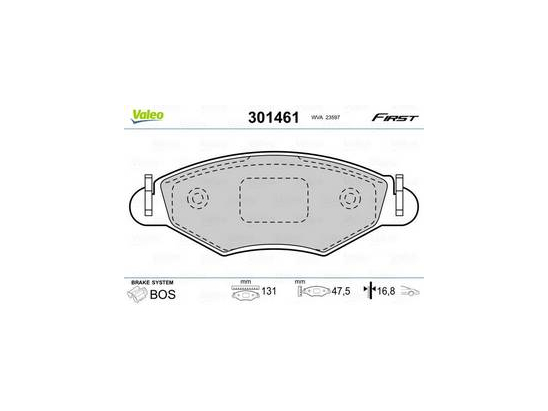 Plaquettes Valeo 301461